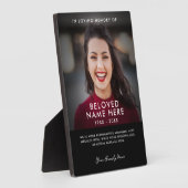 In Love Memory Foto Tribute Fotoplatte (Seite)