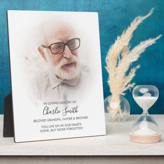 In Love Memory: Foto und Message Tribute Fotoplatte (Seite)