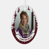 In Love Memory Foto Weihnachten Ornament Aus Metall (Vorderseite Rechts)