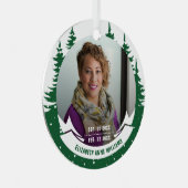 In Love Memory Foto Weihnachten Ornament Aus Metall (Vorderseite Rechts)