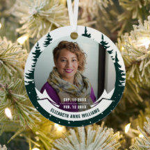 In Love Memory Foto Weihnachtsmetall