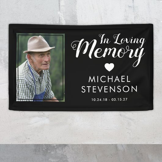 In Love Memory | Foto zur Beerdigung Banner