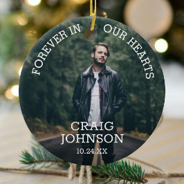 In Love Memory | Foto zur Weihnachtsfeier Keramik Ornament