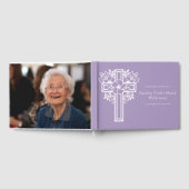 In Love Memory friedlich Lavender Memorial Foto Gästebuch (Voll)