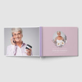 In Love Memory friedlich Lavender Memorial Foto Gästebuch (Voll)