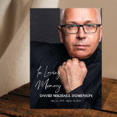 In Love Memory Full Foto Flat Funeral Programm