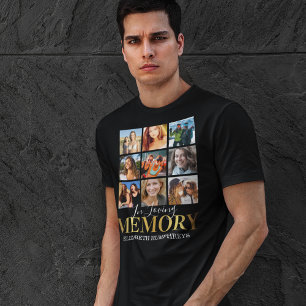In Love Memory Funeral Foto T - Shirt