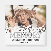 In Love Memory Funeral Gefallen Magnet (Vorne)