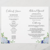 In Love Memory Funeral geflochtene Programm-Flyer Flyer (Hinten)