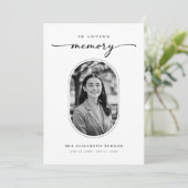 In Love Memory Funeral Order of Service Program Programm (Stehend Vorderseite)