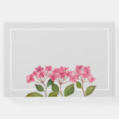 In Love Memory Funeral Wasserfarbe Hydrangea Gästebuch (Rückseite)