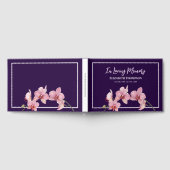 In Love Memory Funeral Wasserfarbe Hydrangea Gästebuch (Voll)