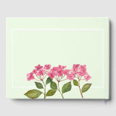 In Love Memory Funeral Wasserfarbe Hydrangea Gästebuch (Rückseite)