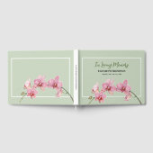 In Love Memory Funeral Wasserfarbe Hydrangea Gästebuch (Voll)