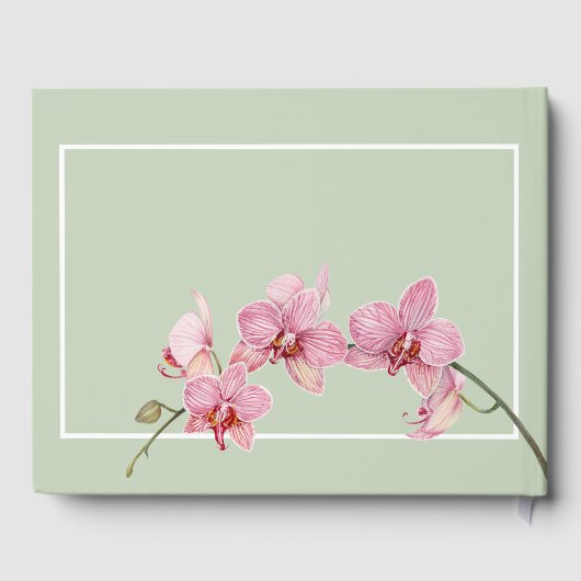 In Love Memory Funeral Wasserfarbe Hydrangea Gästebuch (Rückseite)