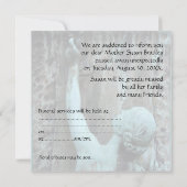 In Love Memory Funerary Art Celebration of Life Einladung (Rückseite)