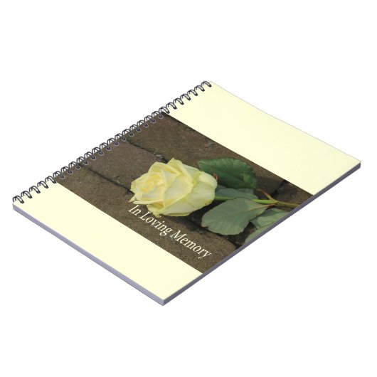 In Love Memory Gästebuch Notizblock (Linke Seite)