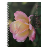 In Love Memory Gästebuch Notizblock (Vorderseite)