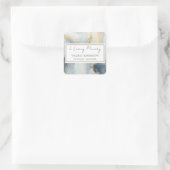 In Love Memory Gold Blue Aufkleber (Tasche)