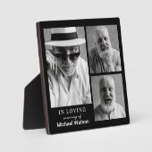 In Love Memory Großvater Beerdigung Memorial Keepa Fotoplatte (Vorderseite)