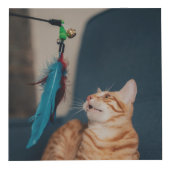 In Love Memory Heart of Cat Paws on gold Würfel (Rechts)