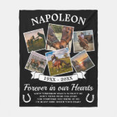 In Love Memory Horse Fleecedecke (Vorderseite)