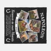 In Love Memory Horse Fleecedecke (Vorderseite (Horizontal))