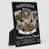 In Love Memory Horse Fotoplatte (Seite)