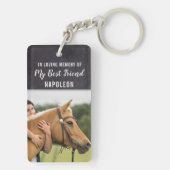 In Love Memory Horse Schlüsselanhänger (Rückseite)