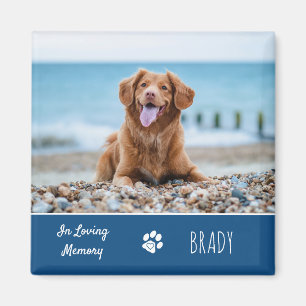 In Love Memory Hund Foto Keepake Pet Memorial Magnet