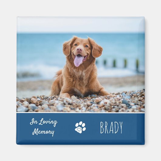 In Love Memory Hund Foto Keepake Pet Memorial Magnet (Vorne)
