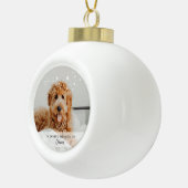 In Love Memory Hund Foto Keramik Ornament (Rechts)