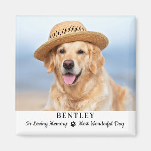 In Love Memory Hund Memorial Custom Pet Foto Magnet
