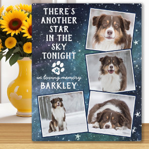 In Love Memory Hund Memorial Foto Collage Fotoplatte