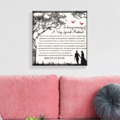 In Love Memory/Husband Leinwanddruck (Insitu (Wohnzimmer))