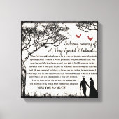 In Love Memory/Husband Leinwanddruck (Vorderseite)