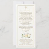 In Love Memory katholische Beerdigung Danke Karte (Rückseite)