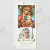 In Love Memory katholische Beerdigung Danke Karte (Vorderseite)