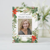 In Love Memory katholische Beerdigungskarte Ankündigung (Stehend Vorderseite)