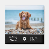 In Love Memory Keepake Pet Hund Memorial Magnet (Vorne)
