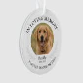 In Love Memory Loss Beileid Keepake Ornament (Vorderseite)