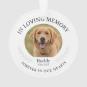 In Love Memory Loss Beileid Keepake Ornament (Rückseite)
