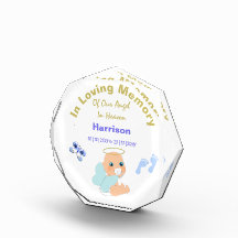 In Love Memory Lost Baby Boy Personalisiert