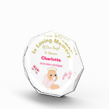 In Love Memory Lost Baby Girl Personalisiert Acryl