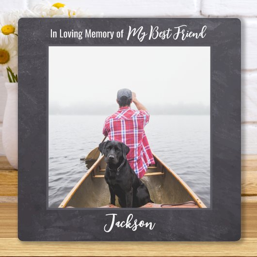 In Love Memory - Mans Best Friend Dog Memorial Fotoplatte