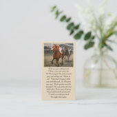In Love Memory Match Race Sympathy Card Visitenkarte (Stehend Vorderseite)