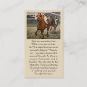 In Love Memory Match Race Sympathy Card Visitenkarte (Vorderseite)