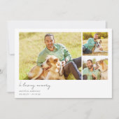 In Love Memory - mehrere Fotos Bereavement Dankeskarte (Vorderseite)