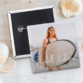 In Love Memory Memorial Beerdigung Modernes Foto Button