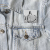 In Love Memory Memorial Beerdigung Modernes Foto Button (Beispiel)